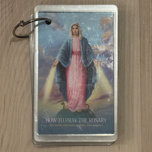 How To Pray The Rosary Prayer Flip Cards - Picture 1 of 8